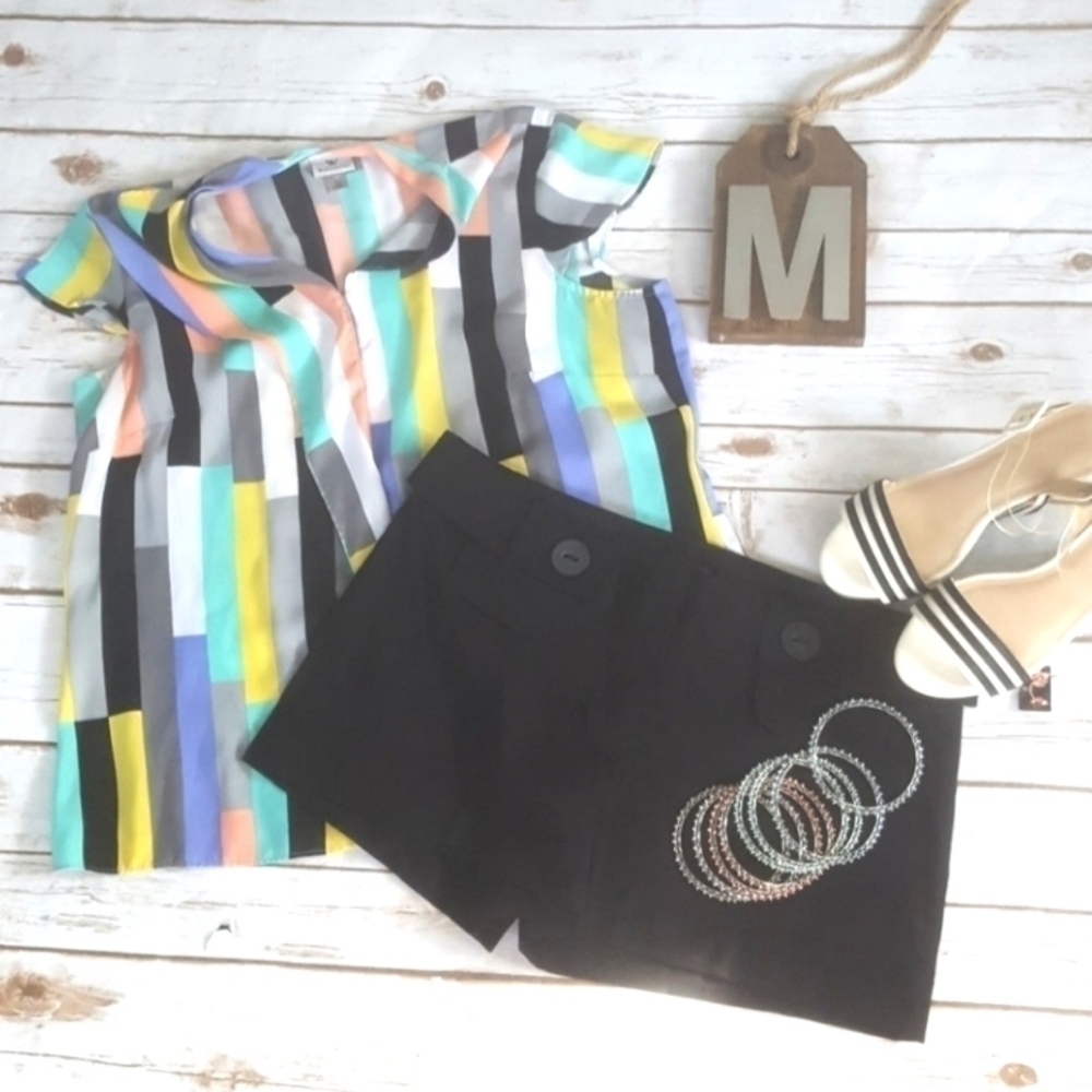 My Michelle black dress shorts NWT